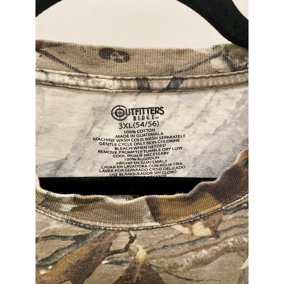 Vtg Faded Camo Shirt Mens 3XL Camouflage Hunting 90s Y2K Streetwear Baggy Plus - Picture 5 of 5
